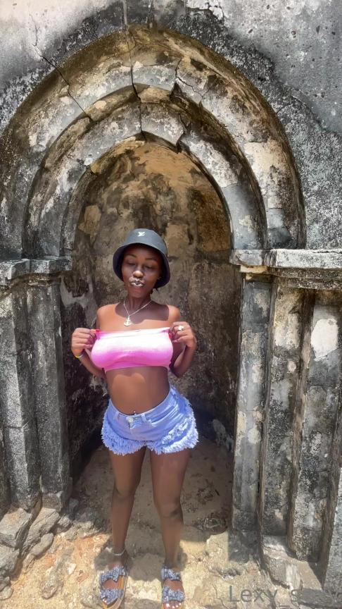 Flashing Boobs at Fort Jesus Nude Video